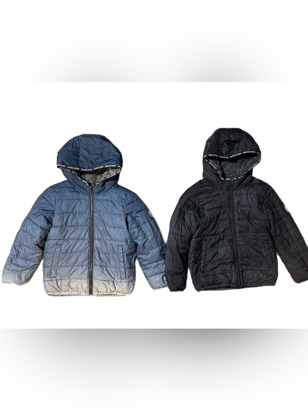 Bundle of TWO Abercrombie & Fitch Puffer Boys Jackets